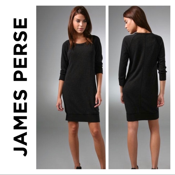 james perse raglan sweatshirt dress